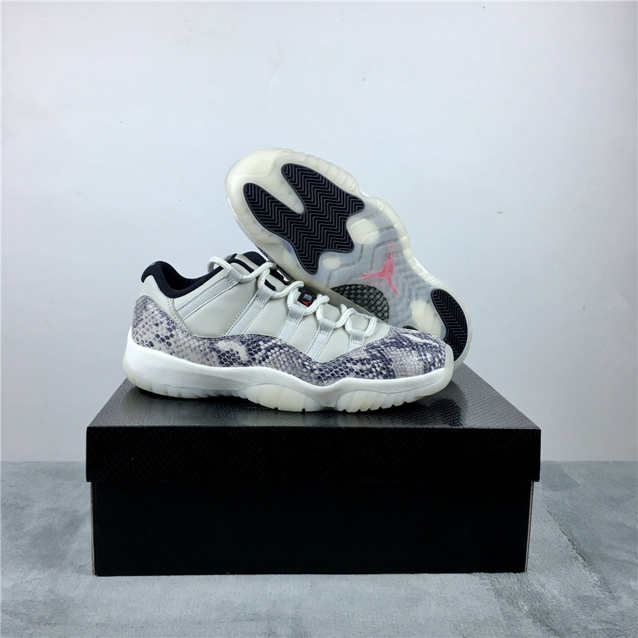 2019 Men Air Jordan 11 Low SE Snakeskin Shoes